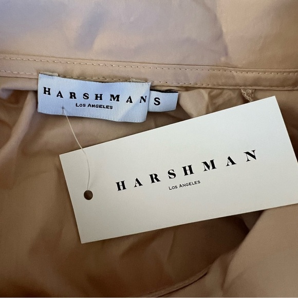 Harshman | Quiet Luxury Corp Core Perry Fold-over Neck Tunic Beige | S - Picture 13 of 16